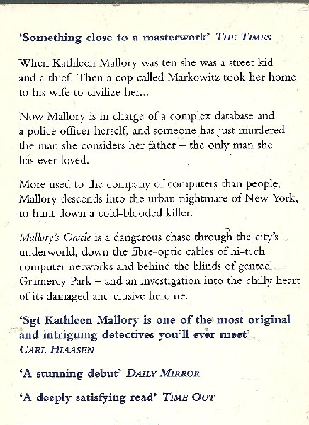 O'Connell, Carol - Mallory's Oracle  ( The first KathyMallory)
