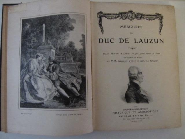 MM.Maurice Vitrac et Arnould Galopin - Mémoires du Duc de Lauzun