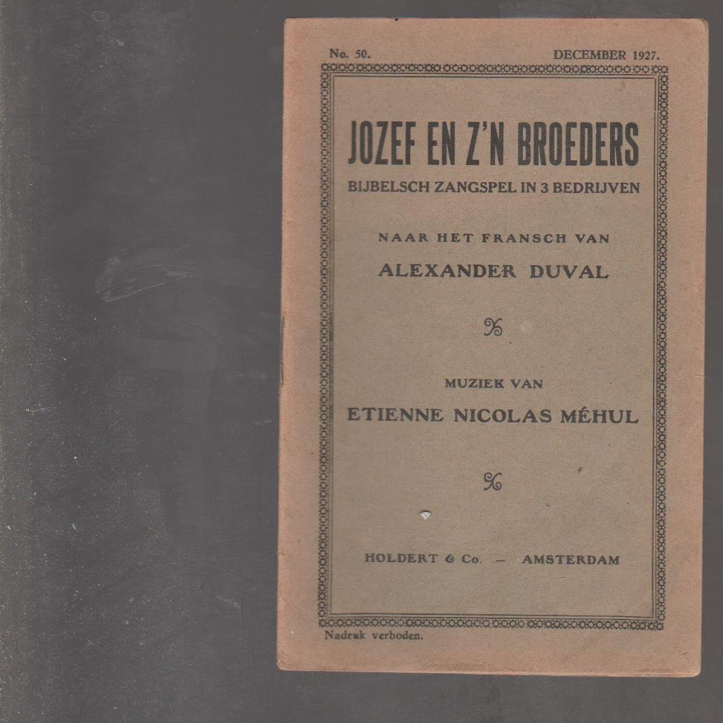  - Jozef en z'n broeders Bijbels zangspel