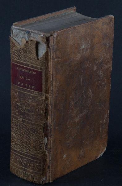 Chompré / A.L. Millin. - Dictionnaire portatif de la fable, pour l'intelligence des poètes, des tableaux et des statues, pierre gravées, médailles, et autres monuments relatifs à la mythologie. Nouvelle edition, revue, corrigée, et cosidérablement augmentée par A.L...