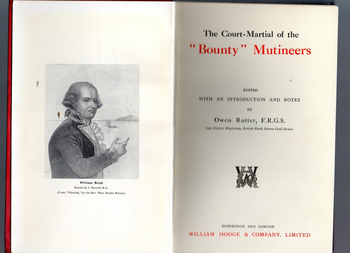 Rutter Owen (editor ans notes) - The Court-Martial of the "Bounty" Mutineers