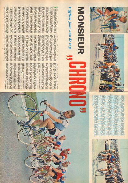 Diverse  tekenaars - PEP 1966 nr. 19, stripweekblad, 7 mei met o.a. JACQUES ANQUETIL (WIELRENNEN, 2 p.)/ARIE DEN HARTOG (WIELRENNEN, 1 p.)/DIVERSE STRIPS (ROODBAARD, MICHEL VAILLANT, TOENGA, VIDOCQ, ASTERIX, RIK RINGERS, LUCKY LUKE )/LUCKY LUKE (COVER)
