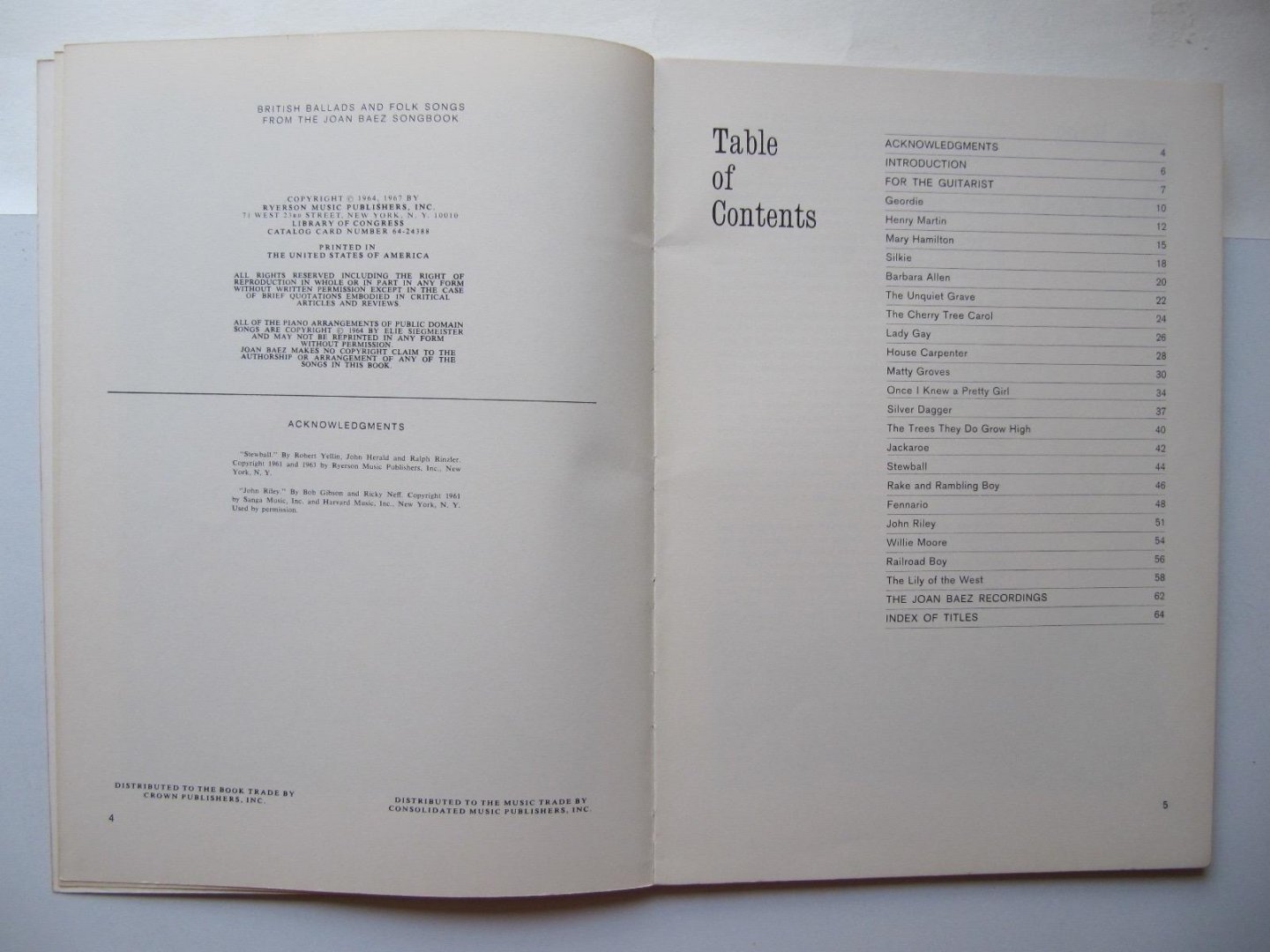 Joan Baez - British Ballads & Folk Songs from the Joan Baez Songbook