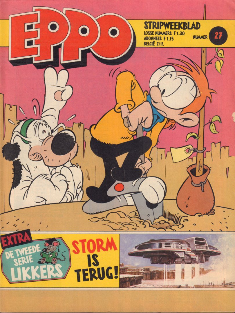 Diverse auteurs - Stripweekblad Eppo / Dutch weekly comic magazine Eppo 1980 nr. 27 met o.a./with a.o. DIVERSE STRIPS / VARIOUS COMICS a.o. STORM/ASTERIX/ROEL DIJKSTRA + ARTIKEL TOUR DE FRANCE (2 p.),  goede staat / good condition