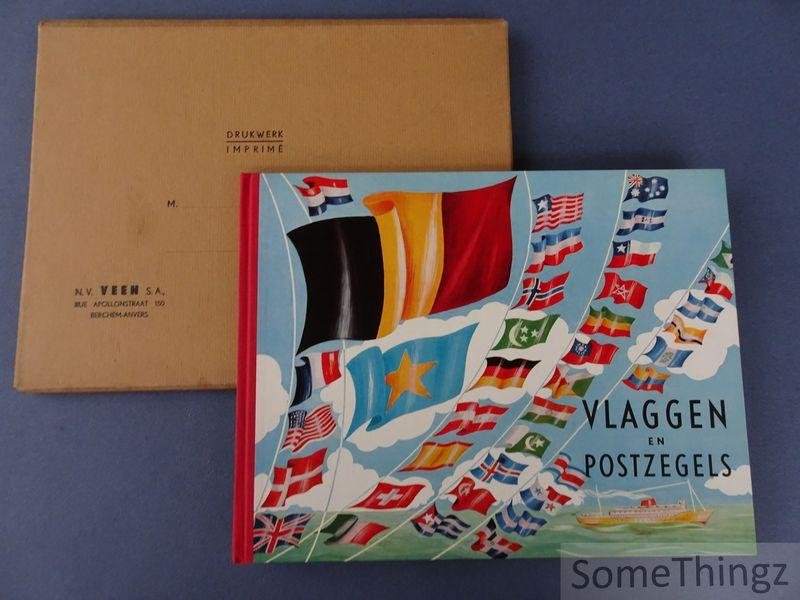Blonk, Dr. A. - Vlaggen en Postzegels. [Plaatjesalbum met orig. verzenddoos.]