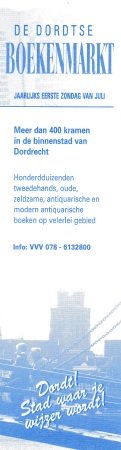  - boekenlegger: De Dordtse boekenmarkt jaarlijks eerste zondag van juli