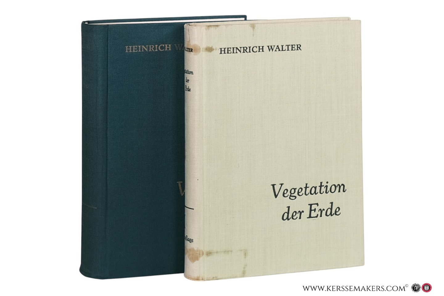 Walter, Heinrich. - Die Vegetation der Erde in öko-physiologischer Betrachtung [ 2 Banden ] 1. Die tropischen und subtropischen Zonen. Mit 397 Abbildungen und 114 Tabellen im Text sowie 9 Tafeln mit 19 Farbaufnahmen. Zweite, veränderte und erweiterte Auflage. 2. ...