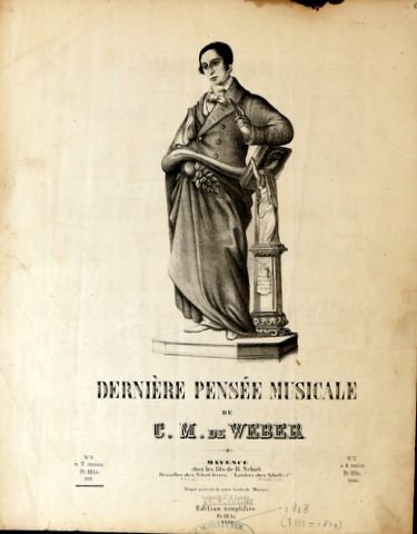 Weber, Carl Maria von: - Dernière pensée musicale de C.M. de Weber. No. 1 à 2 mains