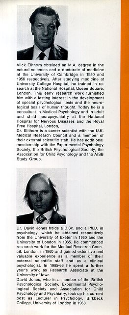 Elithorn, Alick and David Jones(Editors) - Artificial and Human Thinking.