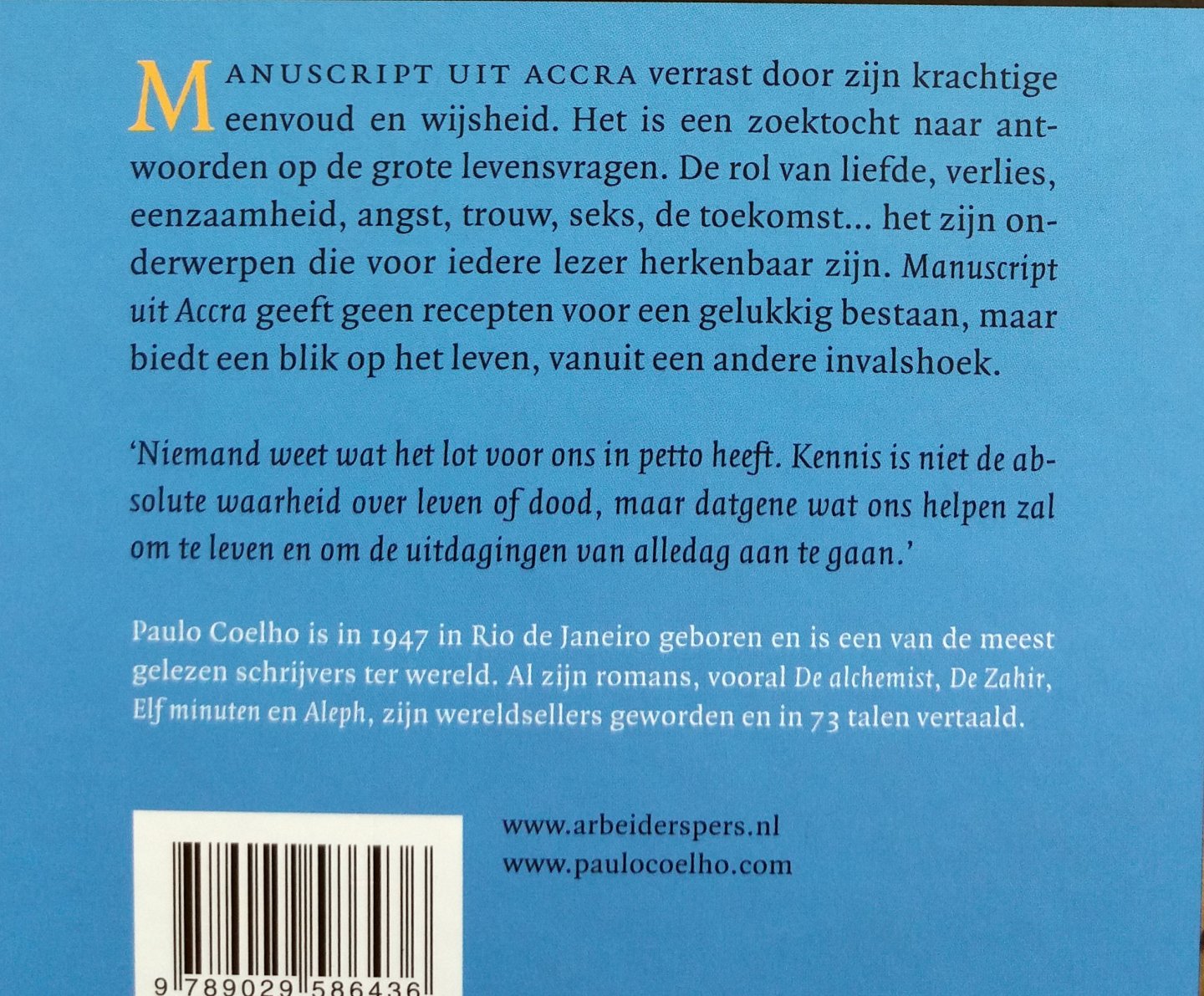 Coelho, Paulo - Manuscript uit Accra