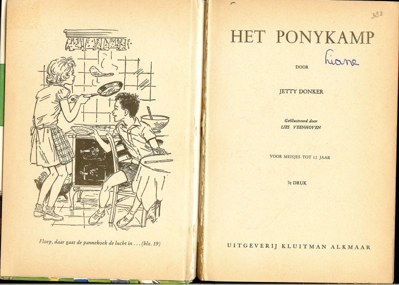 Donker Jetty - HET PONY KAMP Gëillustreerd door lies veenhoven * voor meisjes tot 12 jaar
