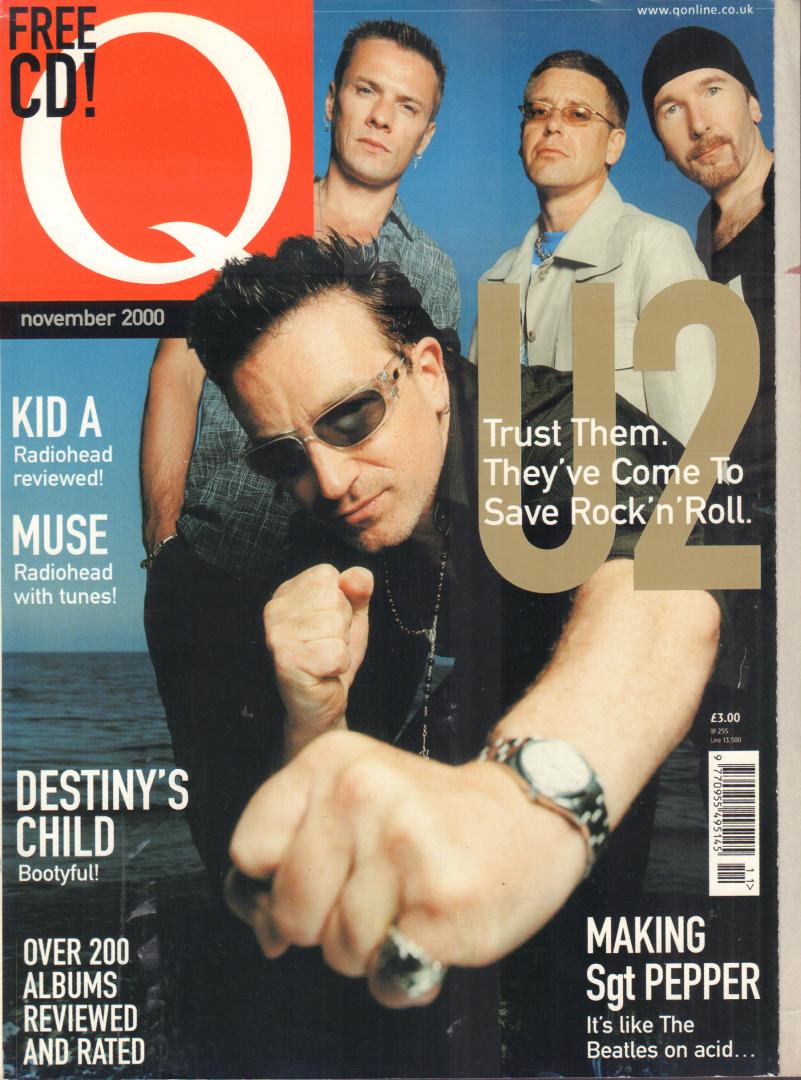 Diverse auteurs - MAGAZINE Q 2000 # 170 - BRITISH MUSIC MAGAZINE met o.a. U2 (COVER + 8 p.), SINEAD O'CONNOR (4 p.), ALABAMA 3 (3 p.),DESTINY'S CHILD (4 p.), FINLEY QUAYE (4 p.), MUSE (3 p.), THE BEATLES (6 p.), FREE CD IS MISSING !, goede staat