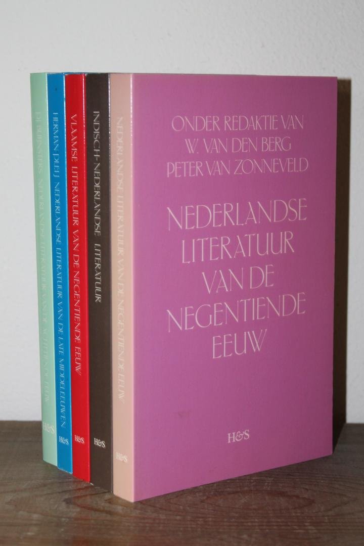 BUIJNSTERS, P.J. / PLEIJ, Herman / BERG, W. van den / ZONNEVELD, Peter van / BAAY, Reggie / DEPREZ, Ada/ GOBBERS, Walter - 5 boeken van uitgeverij HES (H&S) over literatuur. Voor titels zie 'meer info'.