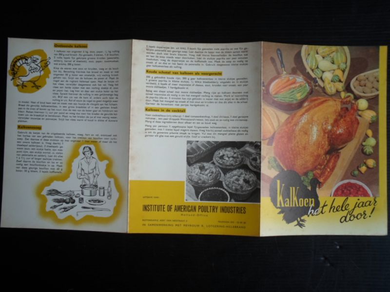 Folder - Kalkoen het hele jaar door! & Recept voor de bereiding van kalkoen