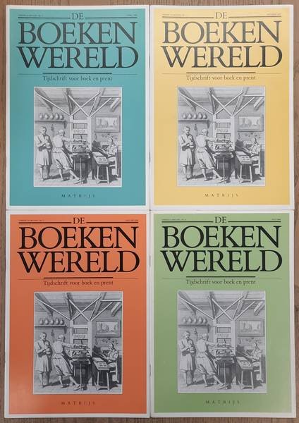 BOEKENWERELD, DE. - De Boekenwereld. Tijdschrift voor boek en prent. Vierde jaargang, 1987 - 1988. Compleet: Vier nummers.
