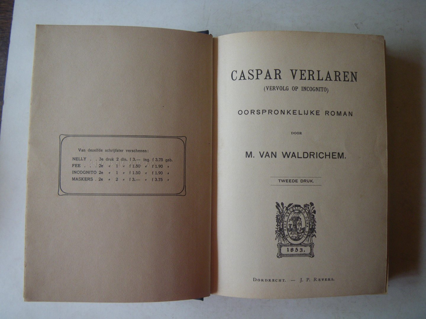Waldrichen M van - Caspar Verlaren ( vervolg op incognito )