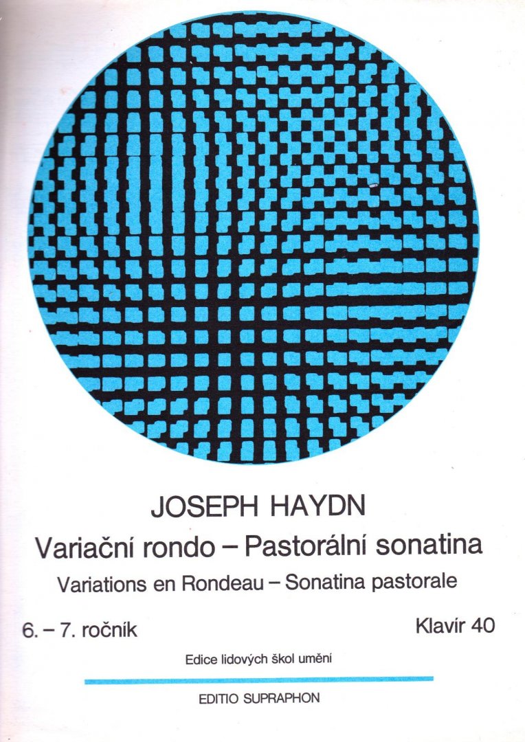 Haydn Joseph Sheet music - Variations en Rondeau Klavir 40