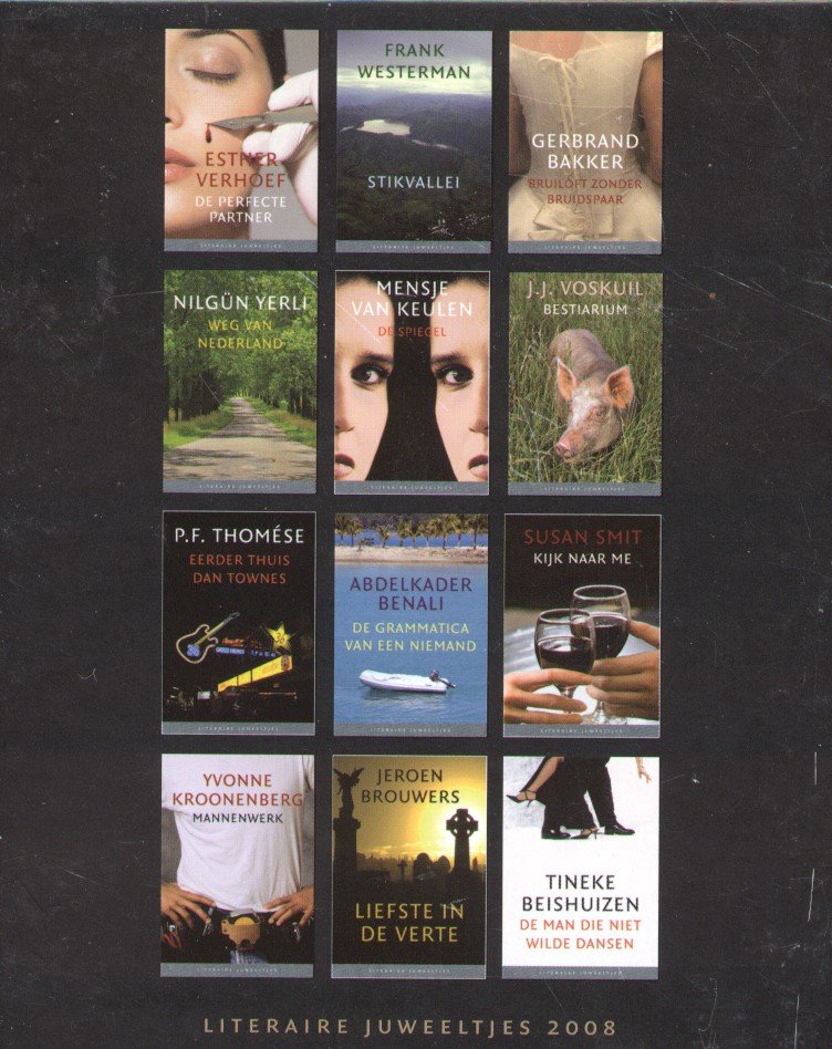 Auteurs (12) - 12 Literaire Juweeltjes 2008 (in doos: zie scan)