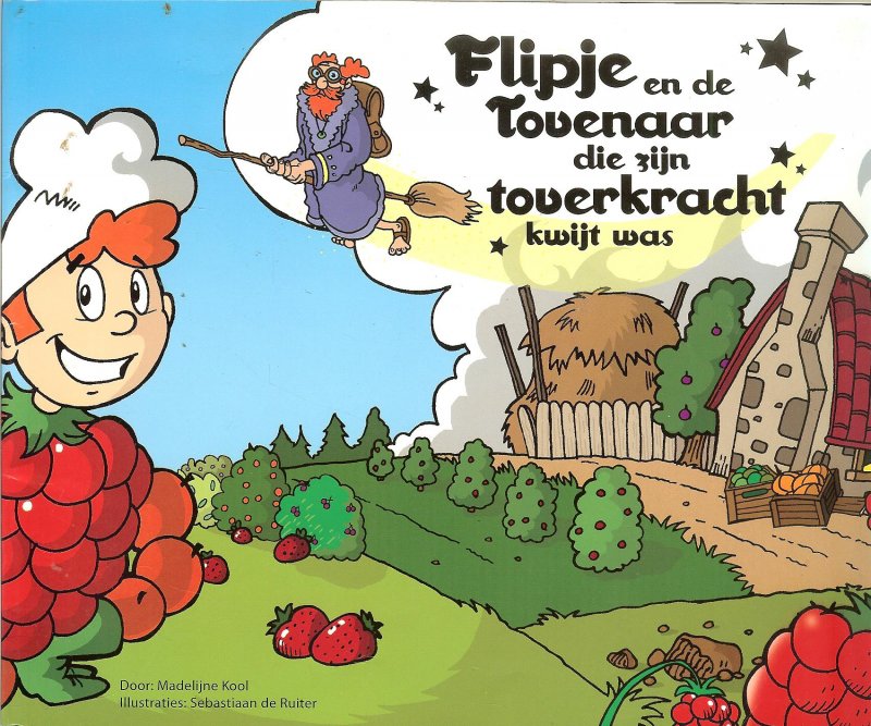 Kool, Madelijne  .. Illustraties Sebastiaan de Ruiter - Flipje en de tovenaar die zijn toverkracht kwijt was