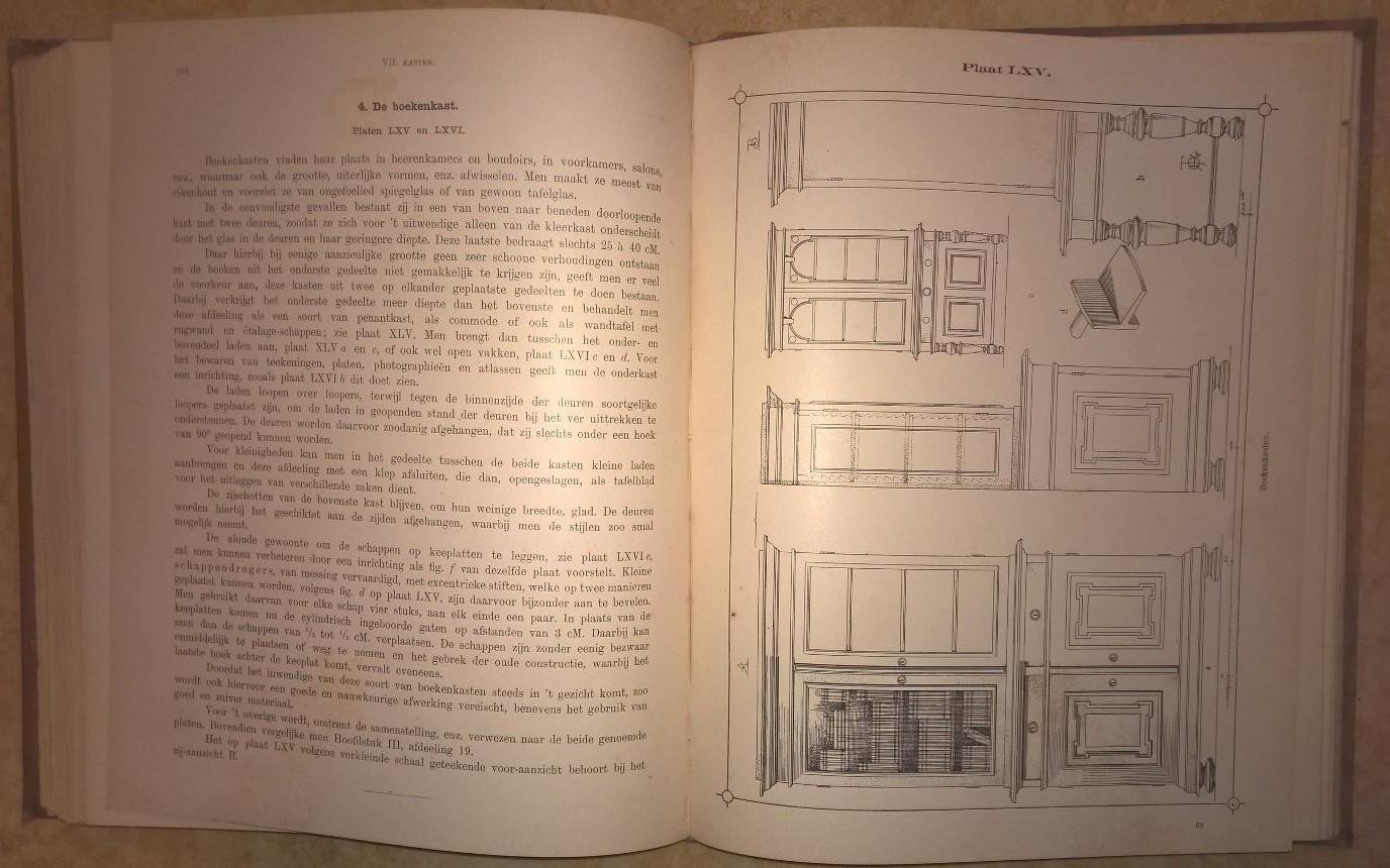Krauth, Theodor & Franz Sales Meyer; Berghuis, F. Lz.. (Nederlandse bewerking) - Handboek voor den meubelmaker