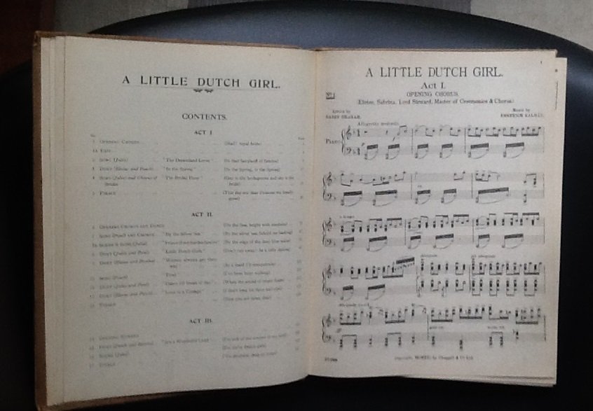Harry Graham &​ Seymour Hicks - A little Dutch girl : a musical play in three acts /​ book by Harry Graham &​ Seymour Hicks ; lyrics by Harry Graham ; music by Emmerich Kalman.