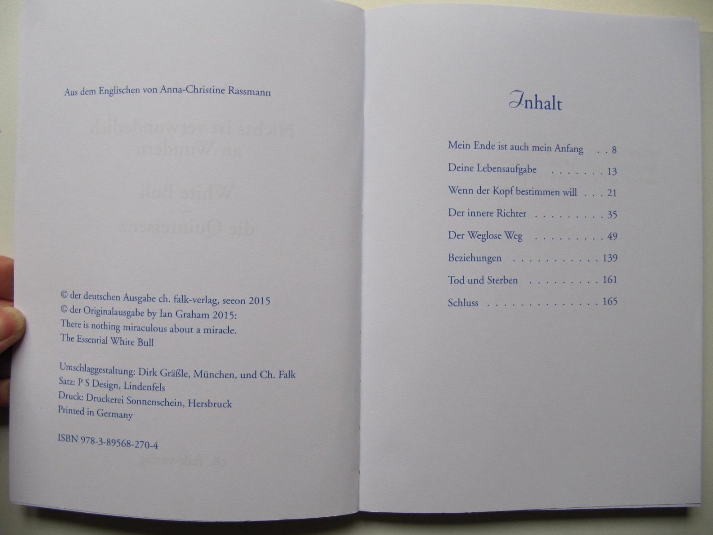 Graham, Ian - Nichts ist verwunderlich an Wundern / White Bull - die Quintessenz