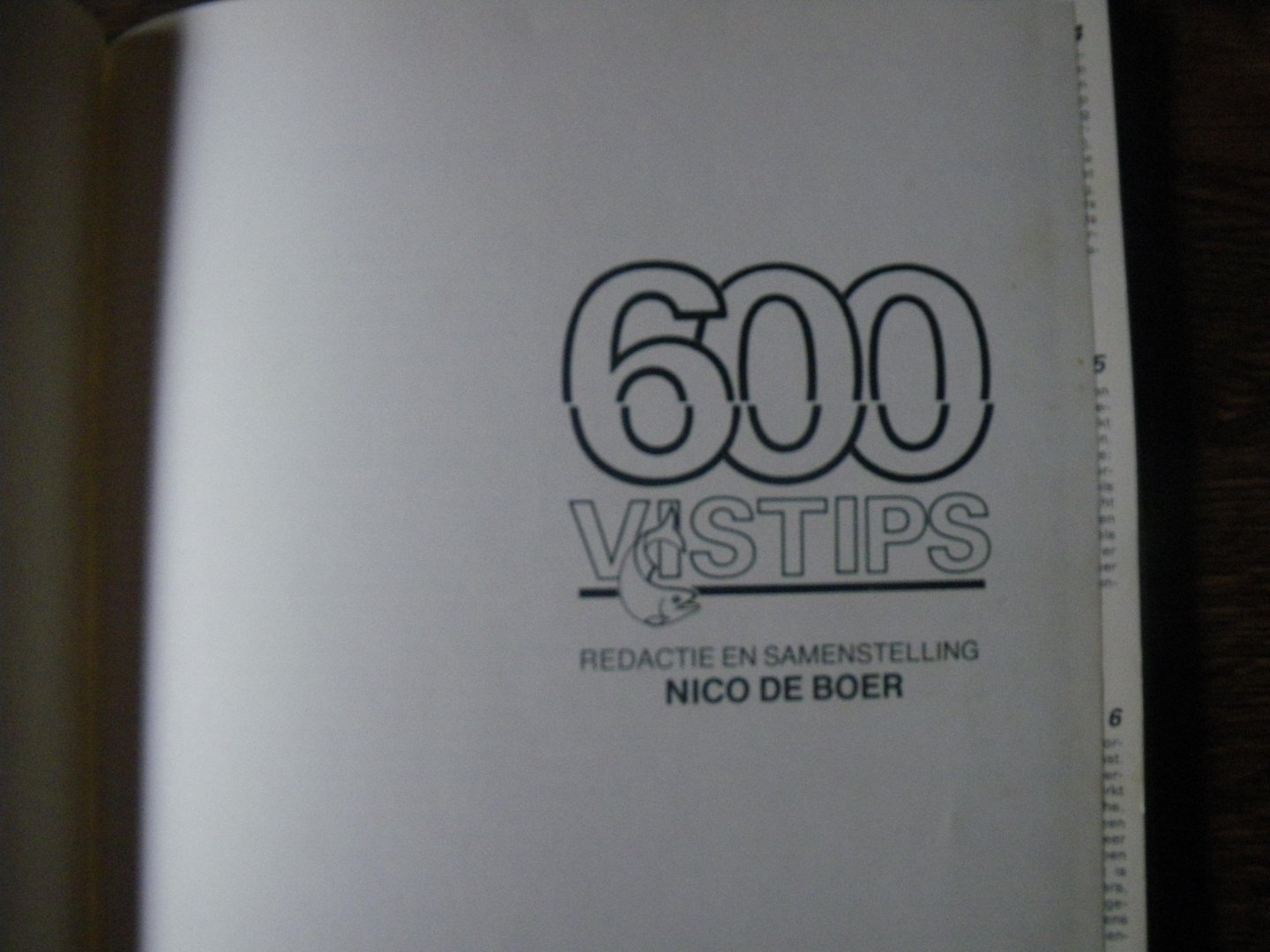 Boer, Nico de (red.) - 600 Vistips