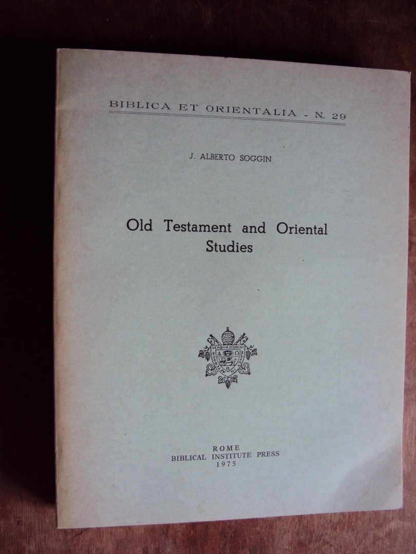 Soggin, J. Alberto - Old Testament and Oriental Studies
