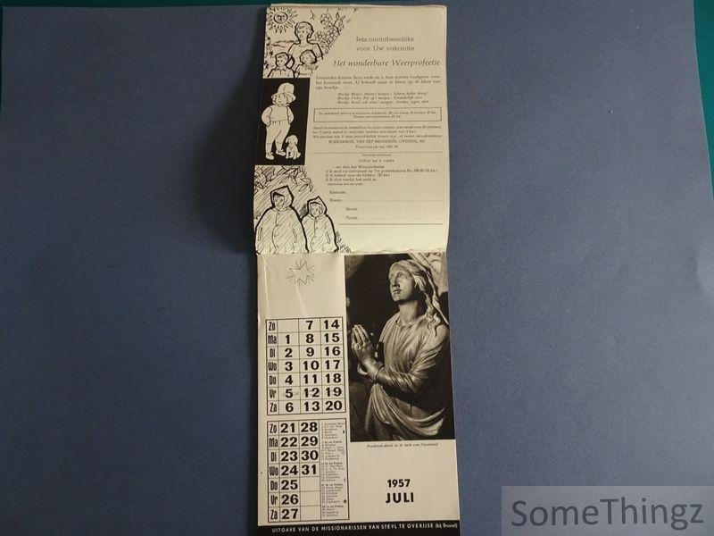 N/A. - Scheurkalender Maria Middelares. 1957.