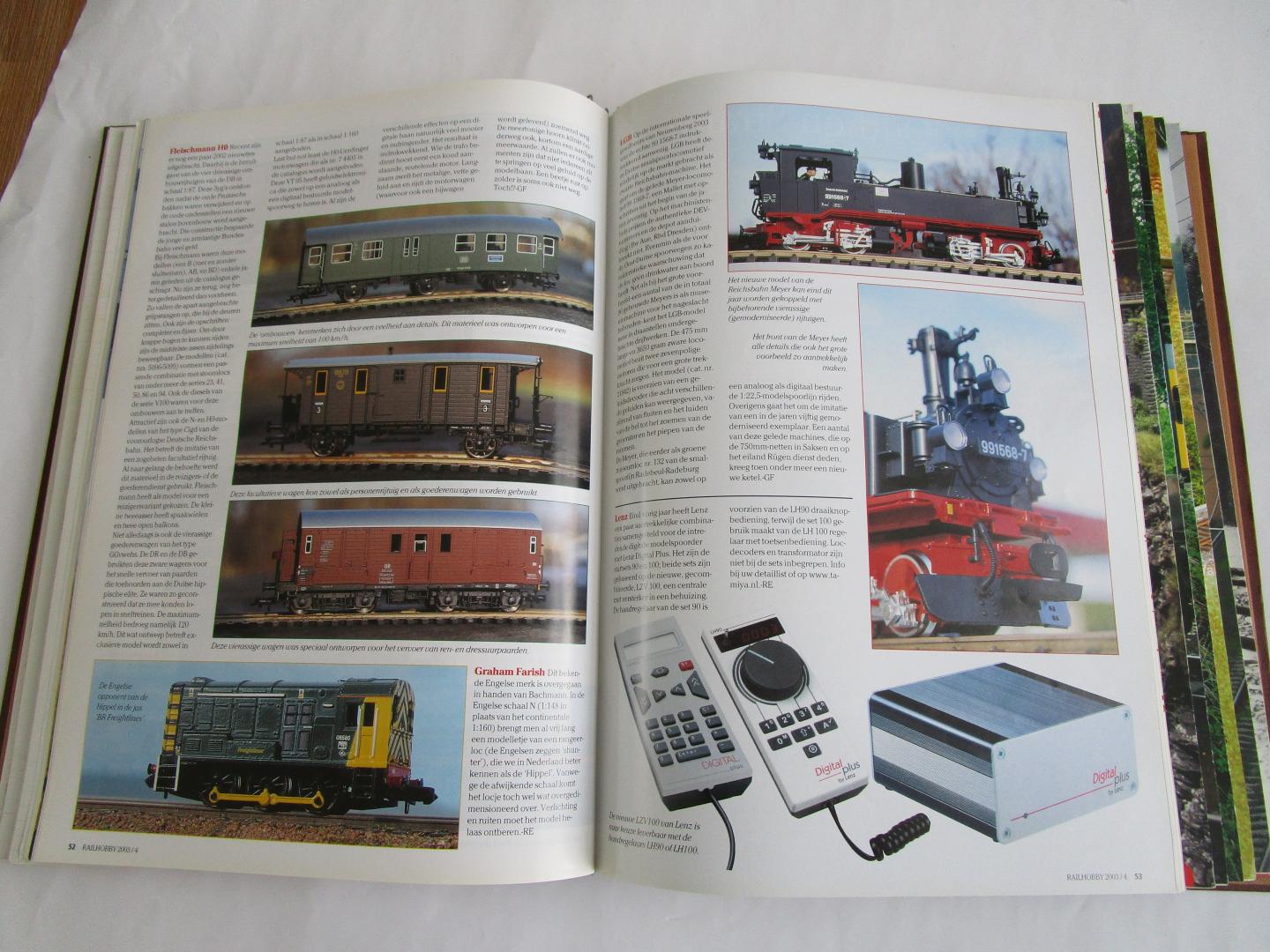 Jong, Ruurd de; ea  (Hoofdredactie) - RAILHOBBY jaargang 2003  - tijdschrift voor spoorweg en modelbouw -