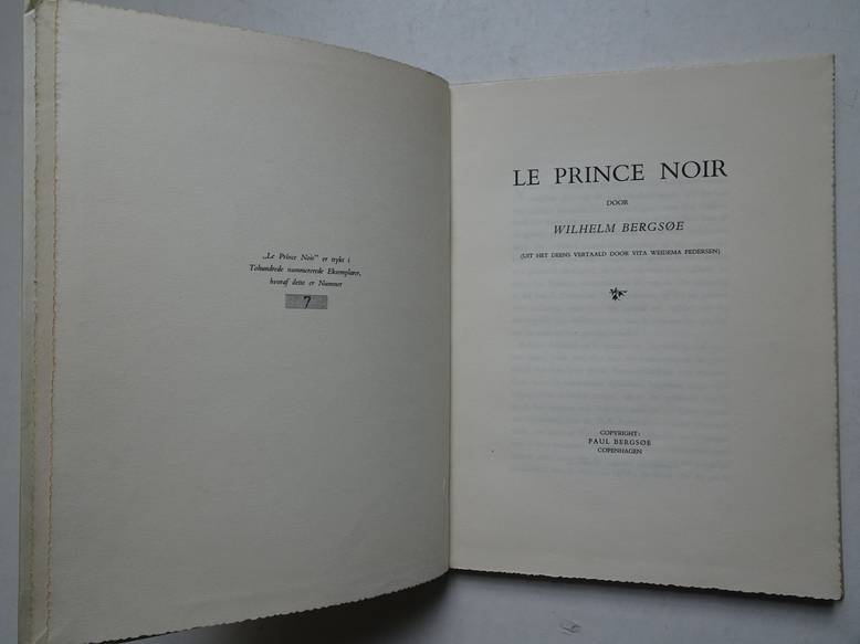 Bergsoe, W.. - Le Prince noir.