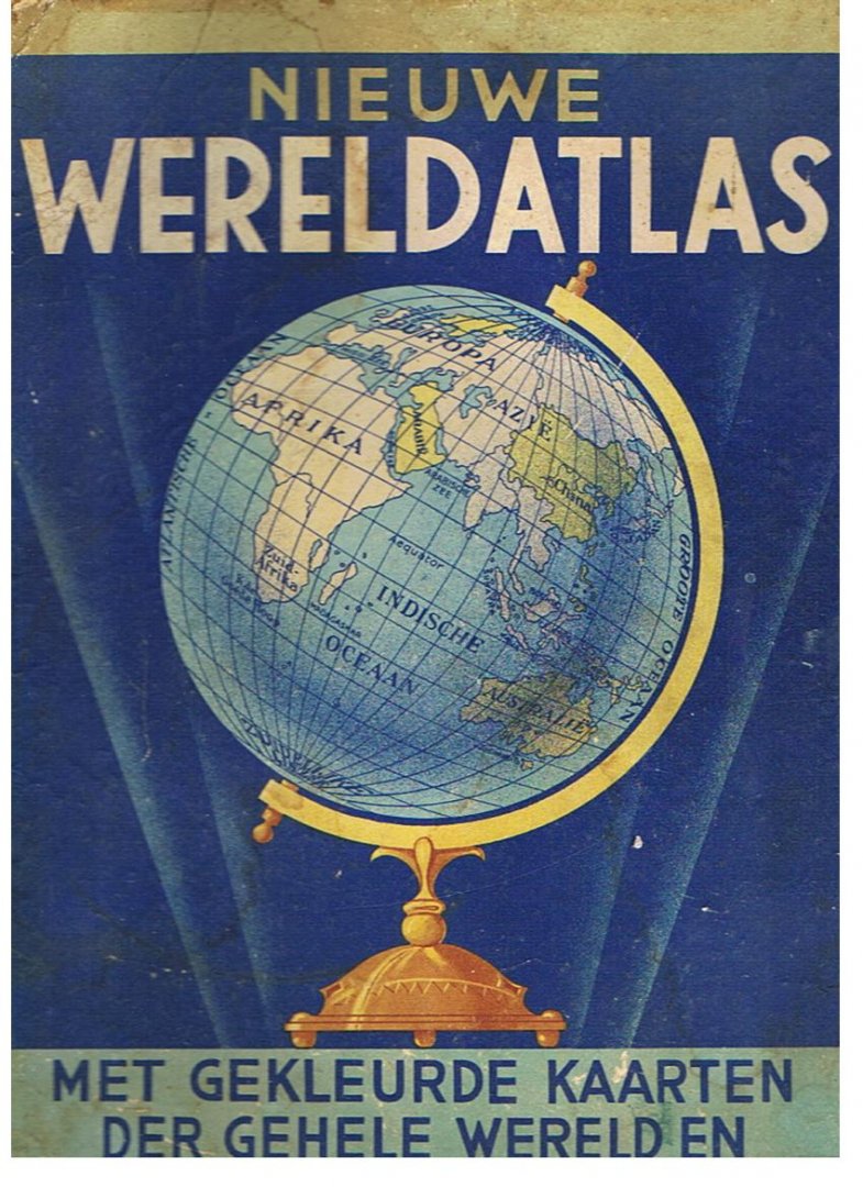 Redactie - Uitgebreide nieuwe wereld atlas met 48 kaarten in vele kleuren en een alphabetisch register