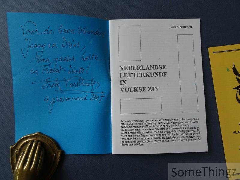 Verstraete, Erik - Nederlandse letterkunde in volkse zin