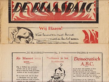 SCHMIDT, Annie M.G. - 'Als Mussert eens won.....'. In De Blaasbalg nr. 3 (voorjaar 1939).