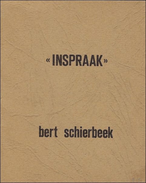 Schierbeek, Bert. - Inspraak.