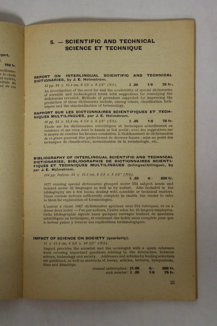 Diverse auteurs - Zeldzaam - Unesco Publications Autumn 1951
