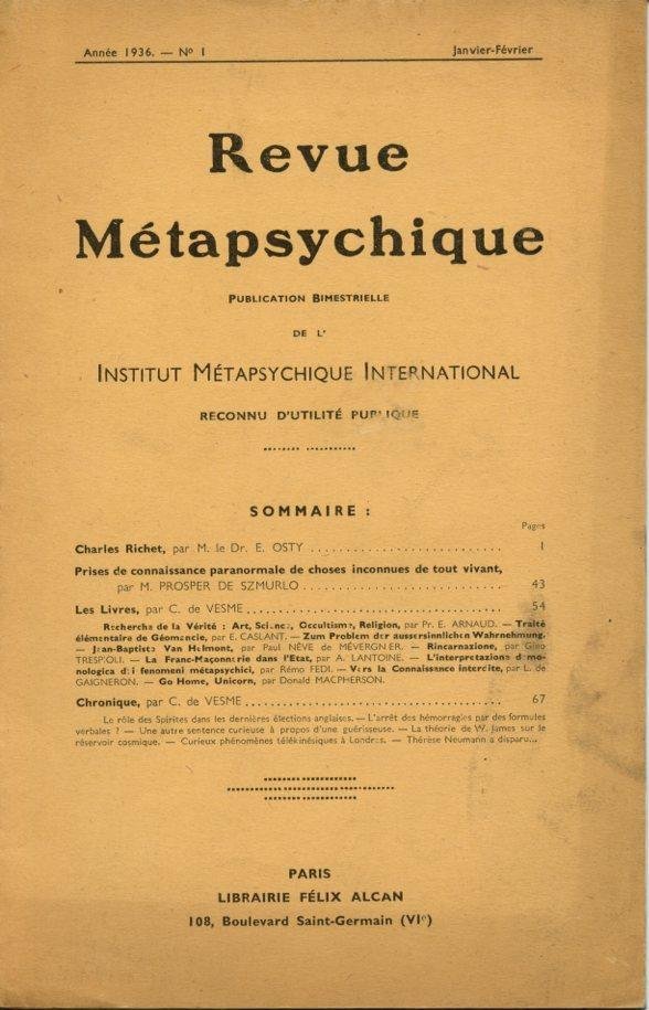 Tenhaeff, W.H.C., P.A. Dietz, H. Wolf, F. Cazzamalli, W. Crookes, G. Geley, F. Grunewald, A. Hofmann, E.K. Müller, H. Price & H. Rohracher - Verzameling parapsychologische studies: boeken, overdrukken, tijdschriftnummers.
