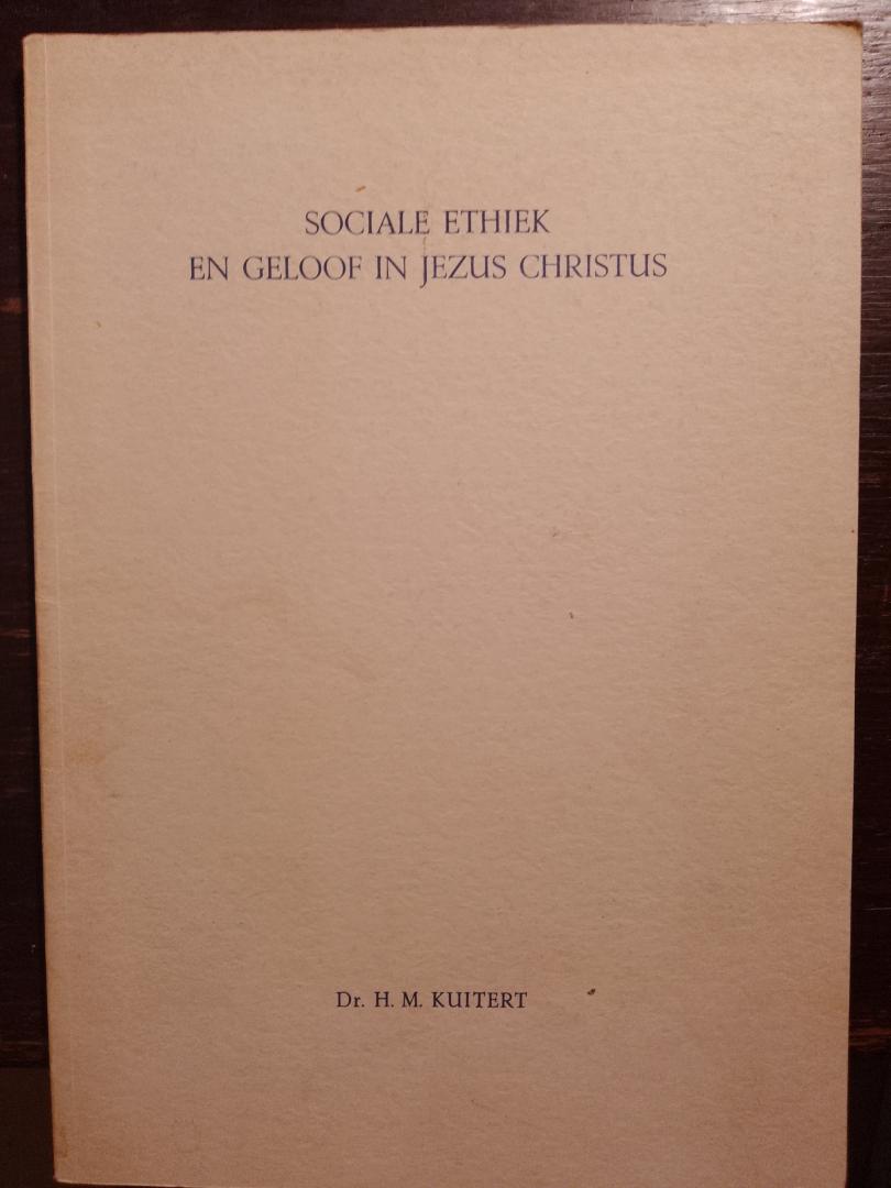 Dr.H.M. Kuitert - Sociale ethiek en geloof in Jezus Christus