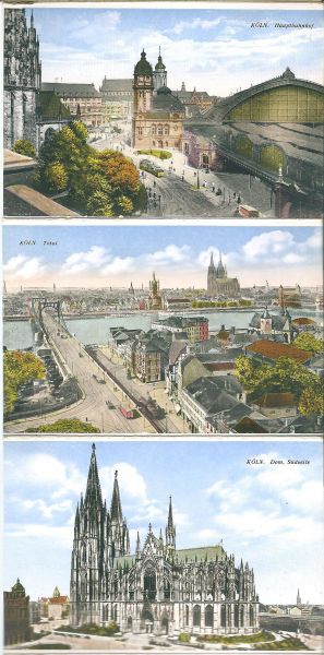 Anoniem - Oud souvenir album: Köln am Rhein : 16 Ansichten in Feinstem Buntdruck