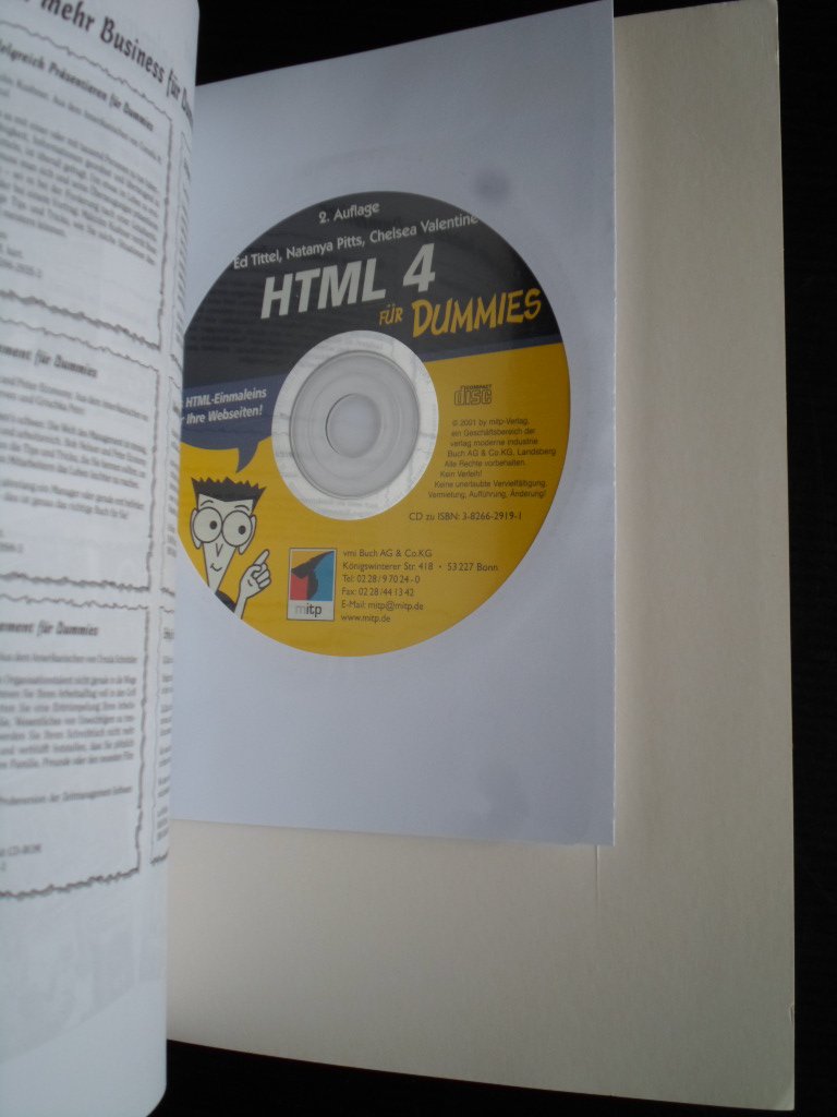 Tittel, E. & N.Pitts & C.Valentine - HTML für Dummies + CD