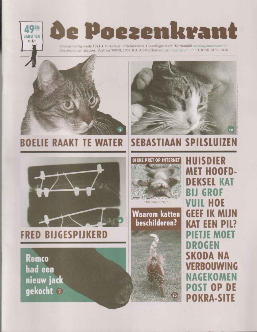 Schreuders, P. (red.) - De poezenkrant. Vol. 49bis