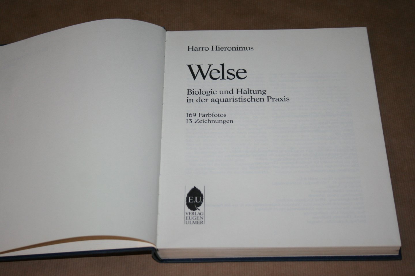 H. Hieronimus - Welse  -- Biologie und Haltung in der aquaristischen Praxis  (De meerval)