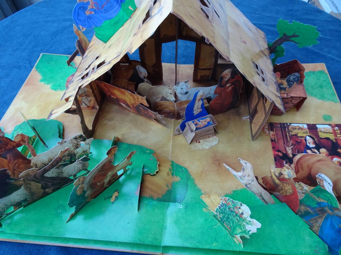 Schindler, Max, et al. - De Kerststal. Pop-upboek over de geboorte van Christus gebaseerd op schilderijen van oude meesters.