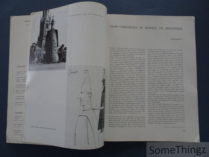Demedts, André (red.) / e.a.. - Historische stoeten in Vlaanderen. West-Vlaanderen: tweemaandelijks tijdschrift voor kunst en cultuur. Jaargang VIII, mei-juni 1959.