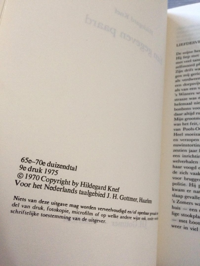 Knef Hildegard - Gegeven paard