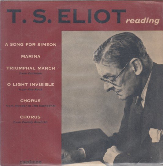 Eliot, T.S. - Reading. Vinyl 45 rpm.