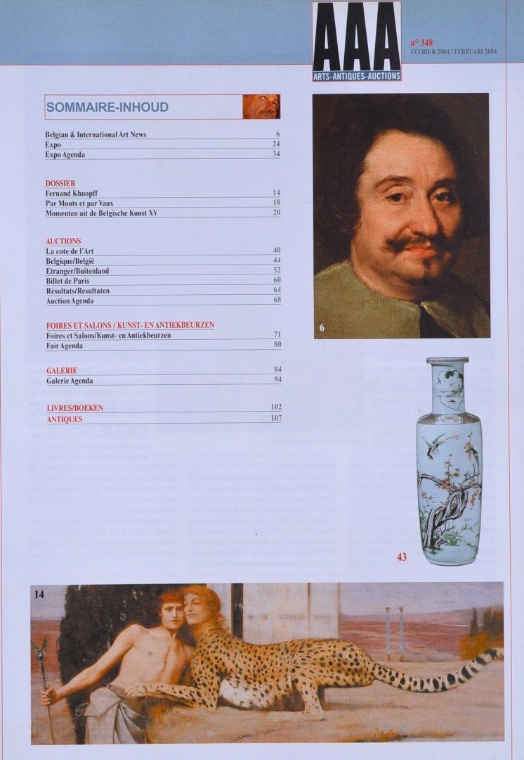 AAA - Arts-Antiques-Auctions - Els Vermeulen / redactie - AAA - Arts-Antiques-Auctions - nr.348 - Februari 2004