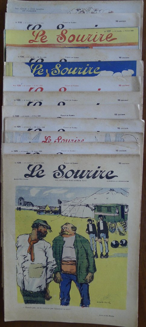 Le Sourire - Le Sourire 42 exemplaren,bijna de hele jaargang van 1902