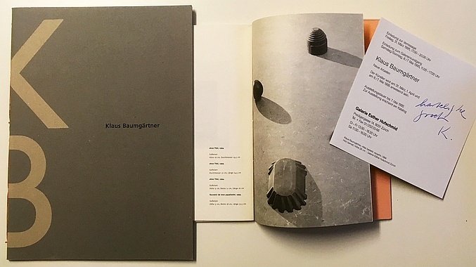 BAUMGÄRTNER, Klaus - (Objecten). (Kunstkatalog).