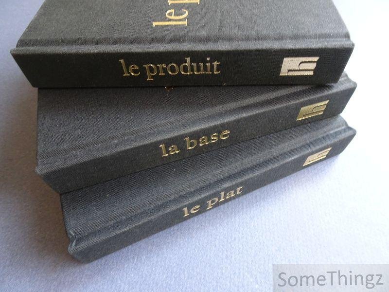 Verheyden, Filip (texte) et Le Duc, Tony (photos) - La Base / Le Produit / Le Plat. [3 volumes.]